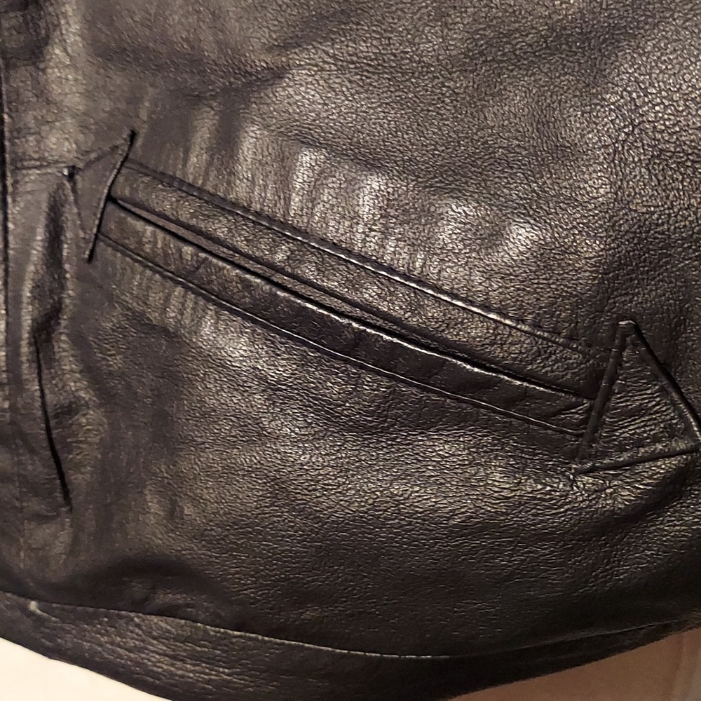 Leather Genuine Black  Jacket  GREE BELL - Picture 7 of 11